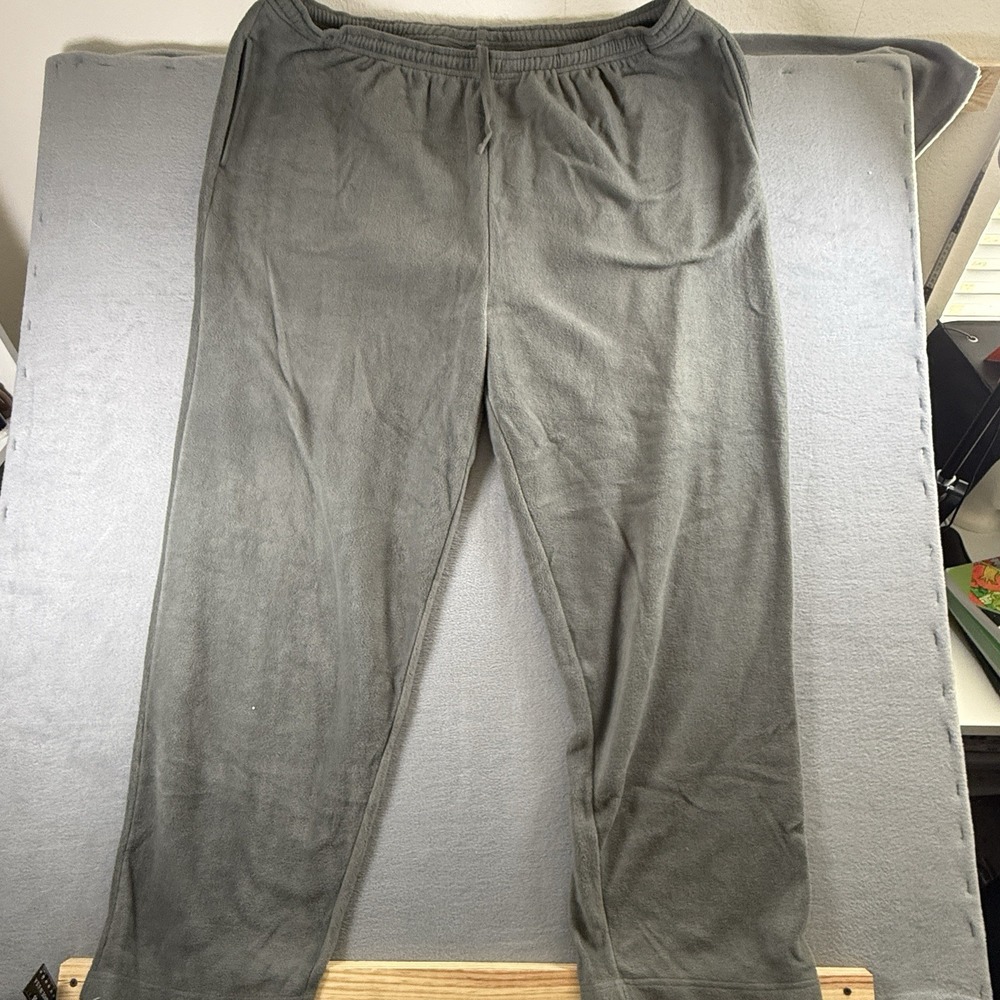 KingSize Men's Big & Tall Explorer Plush Fleece‎ Pants 4XLT Gray